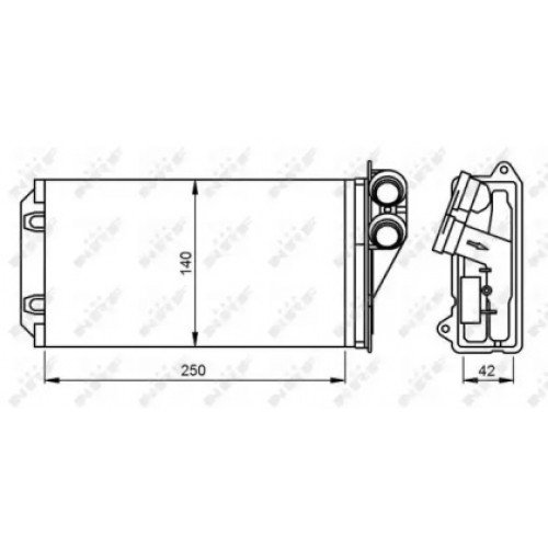 Радиатор печки AS07295790 на CITROEN C2 2003-2009