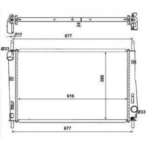 Радиатор охлаждения двигателя AS07319606 на FORD MONDEO 2004-2007