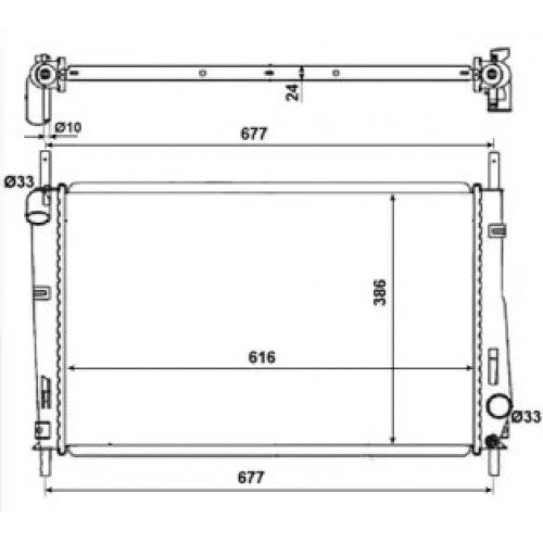 Радиатор охлаждения двигателя AS07319606 на FORD MONDEO 2004-2007