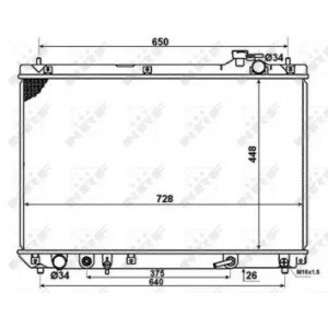 Радіатор охолодження двигуна AS00059472 на LEXUS RX 1999-2003