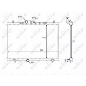 Радиатор охлаждения двигателя AS07319971 на RENAULT KOLEOS 2008-2011
