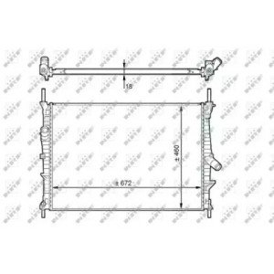 Радиатор охлаждения двигателя AS07319511 на FORD TRANSIT CONNECT / TOURNEO 2010-2013