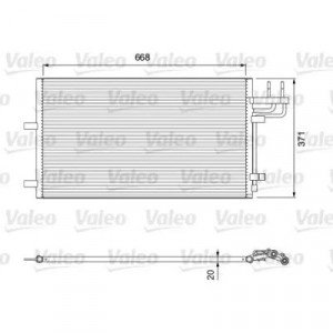 Радіатор кондиціонера AS00470236 на FORD FOCUS 2011-2014