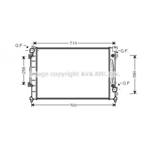 Радіатор охолодження двигуна AS07311269 на AUDI A6 (C5) 1997-2000