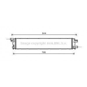 Радиатор охлаждения двигателя AS00055265 на AUDI A6 (C7) 2011-2014