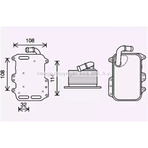 Масляный радиатор двигателя  AS07321815 на AUDI Q7 2006-2010