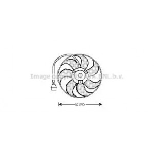 Вентилятор охлаждения двигателя AS07294637 на VOLKSWAGEN BORA 1999-2005