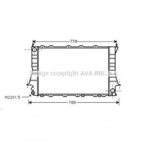 Теплообменник AS02350840 на AUDI 100 1991-1994