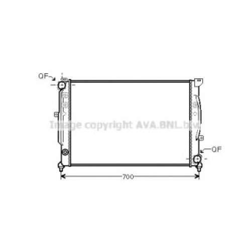 Радіатор охолодження двигуна AS07297446 на VOLKSWAGEN PASSAT (B5) 1997-2005