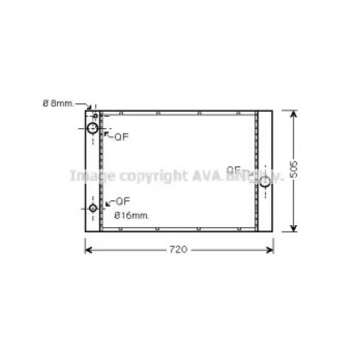 Радіатор охолодження двигуна AS00055094 на BMW 6 (E63) 2003-2011