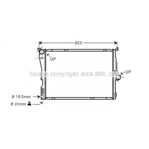 Радіатор охолодження двигуна AS00055147 на BMW 3 (E90/E91) 2008-2011