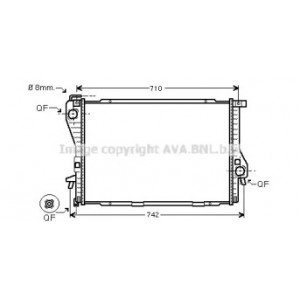 Радіатор охолодження двигуна AS00060377 на BMW 5 (E39) 1995-2003