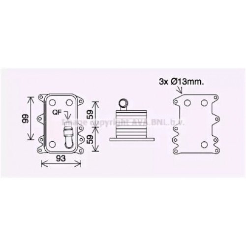 Масляный радиатор коробки передач AS07298544 на BMW 5 (E60/E61) 2003-2010