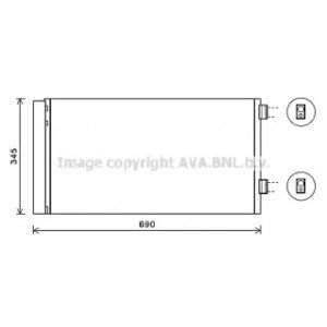 Радіатор кондиціонера AS00055008 на MINI COOPER COUNTRYMAN (R60) 2010-2016