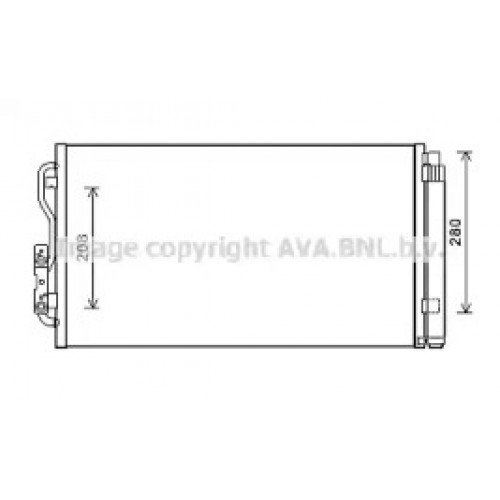 Радіатор кондиціонера AS00055179 на BMW 4 (F32/33/36/82) 2013-2020