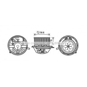 Электродвигатель (вентилятор) салона AS00055145 на BMW X1 (E84) 2009-2012
