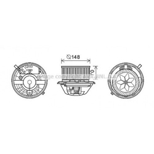 Электродвигатель (вентилятор) салона AS00055146 на BMW X1 (E84) 2009-2012