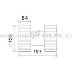 Електродвигун (вентилятор) салону AS07330441 на BMW 3 (E46) 2001-2005