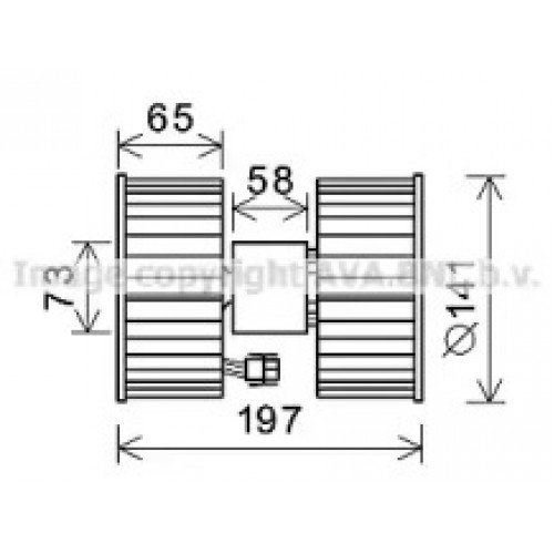 Электродвигатель (вентилятор) салона AS00055169 на BMW 3 (E46) 2001-2005