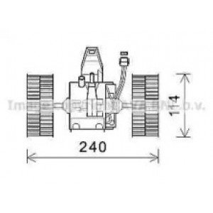 Електродвигун (вентилятор) салону AS00055093 на BMW 6 (E63) 2003-2011