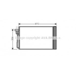 Радіатор кондиціонера AS00055096 на BMW 7 (E65/E66) 2001-2008