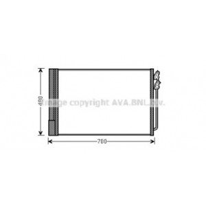 Радиатор кондиционера AS00055129 на BMW 7 (F01) 2008-2015