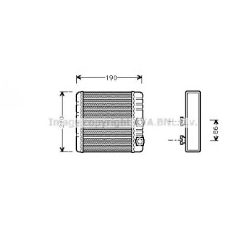 Радиатор печки AS07333934 на BMW 3 (E46) 2001-2005