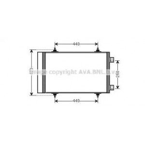 Радиатор кондиционера AS00060336 на PEUGEOT EXPERT 2007-2015