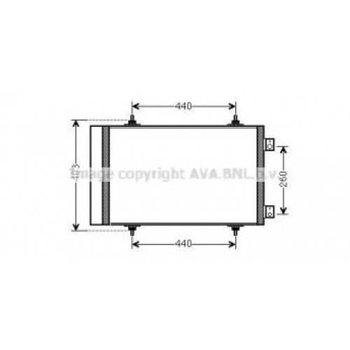 Радиатор кондиционера AS00060336 на PEUGEOT EXPERT 2007-2015