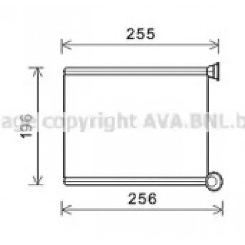 Радіатор печі AS07336463 на PEUGEOT 308 2011-2013