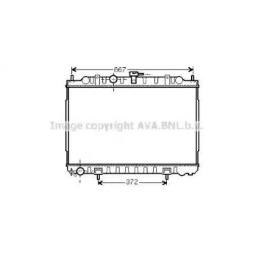 Радіатор охолодження двигуна AS00060340 на NISSAN X-TRAIL (T30) 2001-2007