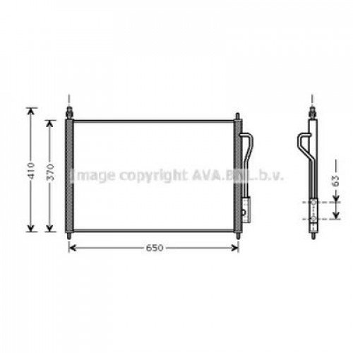 Конденсатор AS02354034 на FORD FOCUS 2005-2008