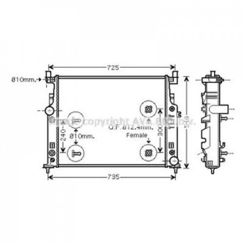 Теплообмінник AS02357726 на MERCEDES 164 (GL-CLASS) SUV 2006-2012