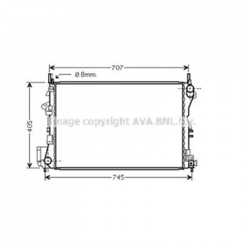 Теплообменник AS02358904 на OPEL VECTRA C 2002-2005