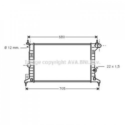 Теплообменник AS02359297 на OPEL VECTRA B 1999-2002
