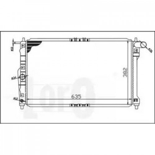 Теплообменник AS04556127 на DAEWOO LANOS 1998-2017