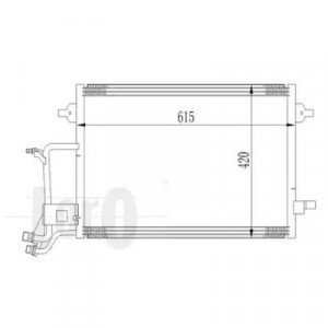 Конденсатор кондиционера AS04562194 на VOLKSWAGEN PASSAT (B5) 2000-2005