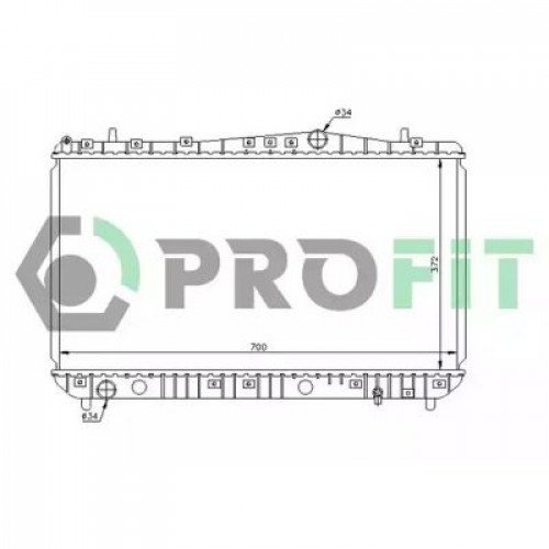 Радиатор охлаждения AS04656326 на CHEVROLET LACETTI 2003-2013