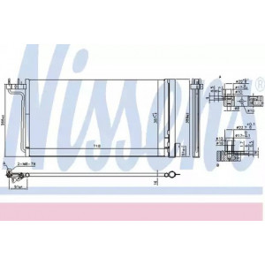 Радіатор кондиціонера AS00092200 на FORD C-MAX EUR 2010-2015