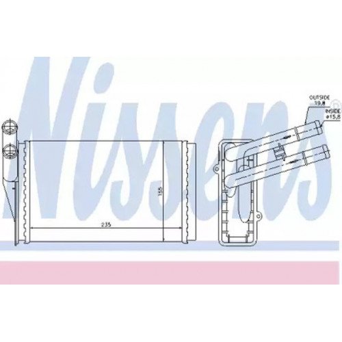 Радіатор печі AS00093113 на SKODA SUPERB (3U) 2002-2008
