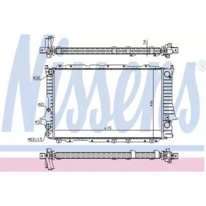 Радиатор охлаждения двигателя AS00092444 на AUDI 100 1991-1994
