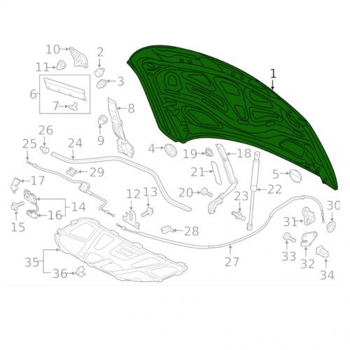 Капот AS08158346