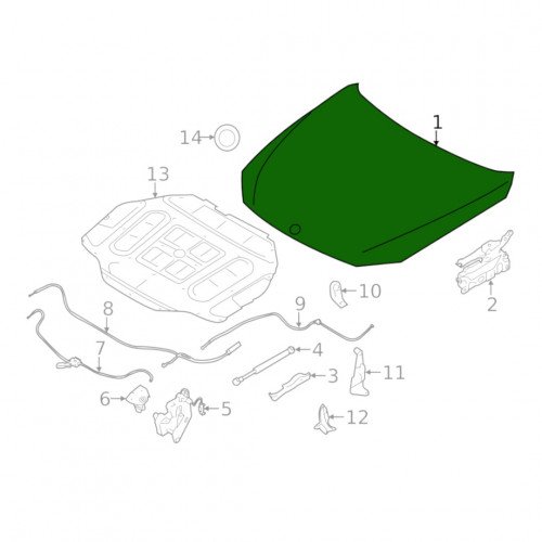 Капот AS08158387