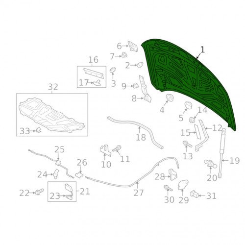 Капот AS08158692