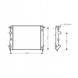 Радиатор охлаждения AS07955436