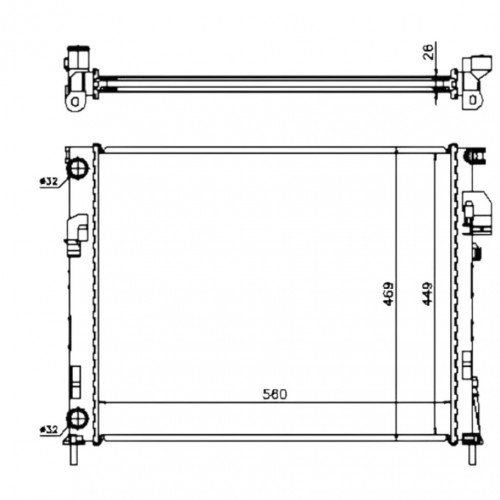 Радиатор охлаждения AS08064953