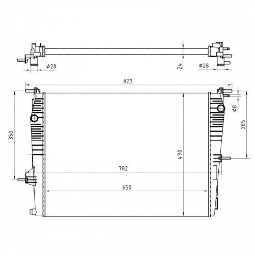 Радіатор охолодження AS08158096