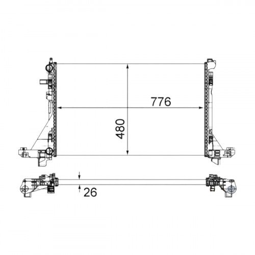 Радіатор охолодження AS08158179