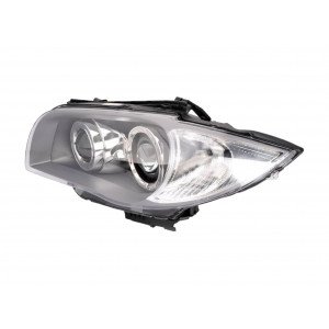 Фара передняя правая (Черный отражатель) bi-xenon AS05219235 на BMW 1 (E81/E87) 2004-2011