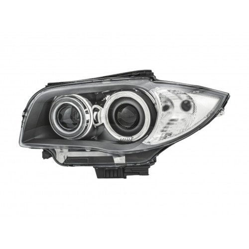 Фара передняя левая (Черный отражатель) bi-xenon AS05219781 на BMW 1 (E81/E87) 2004-2011